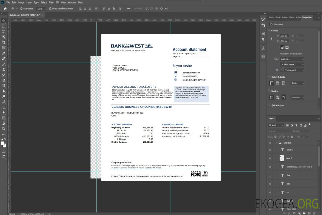 Banque des États-Unis de Cisjordanie excel pdf template